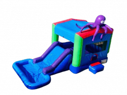 octopus20white20bg 1713285660 Octopus Bounce House W/Slide (Wet/Dry)